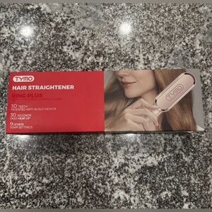 TYMO Ring Plus Ionic Hair Straightening Comb - Elegant Gold Open Box